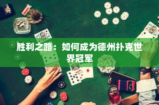 勝利之路：如何成為德州撲克世界冠軍