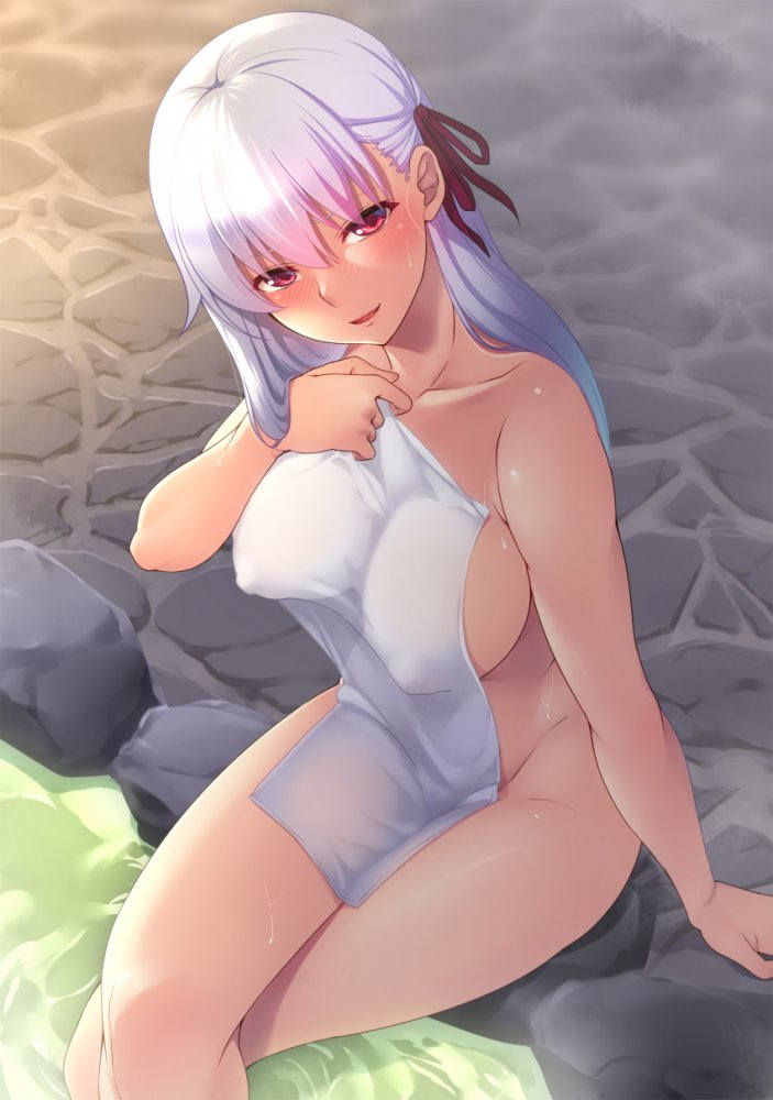 温泉 露天風呂 二次元エロ画像 【63】