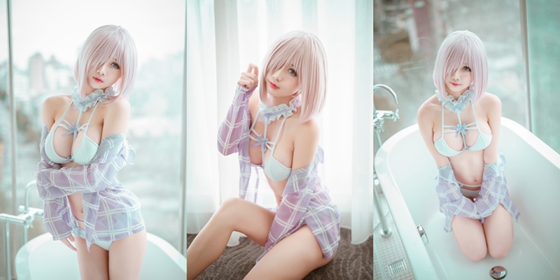  Okita Rinka – Mashu Kyrielight Swimsuit 