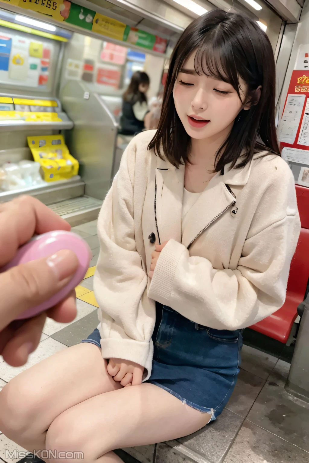 [AI Generated] 清纯唯美系列 地铁里的跳蛋 (108 photos)