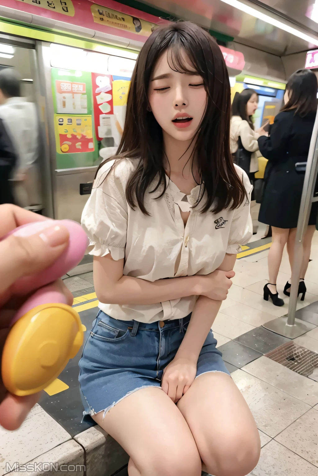 [AI Generated] 清纯唯美系列 地铁里的跳蛋 (108 photos)