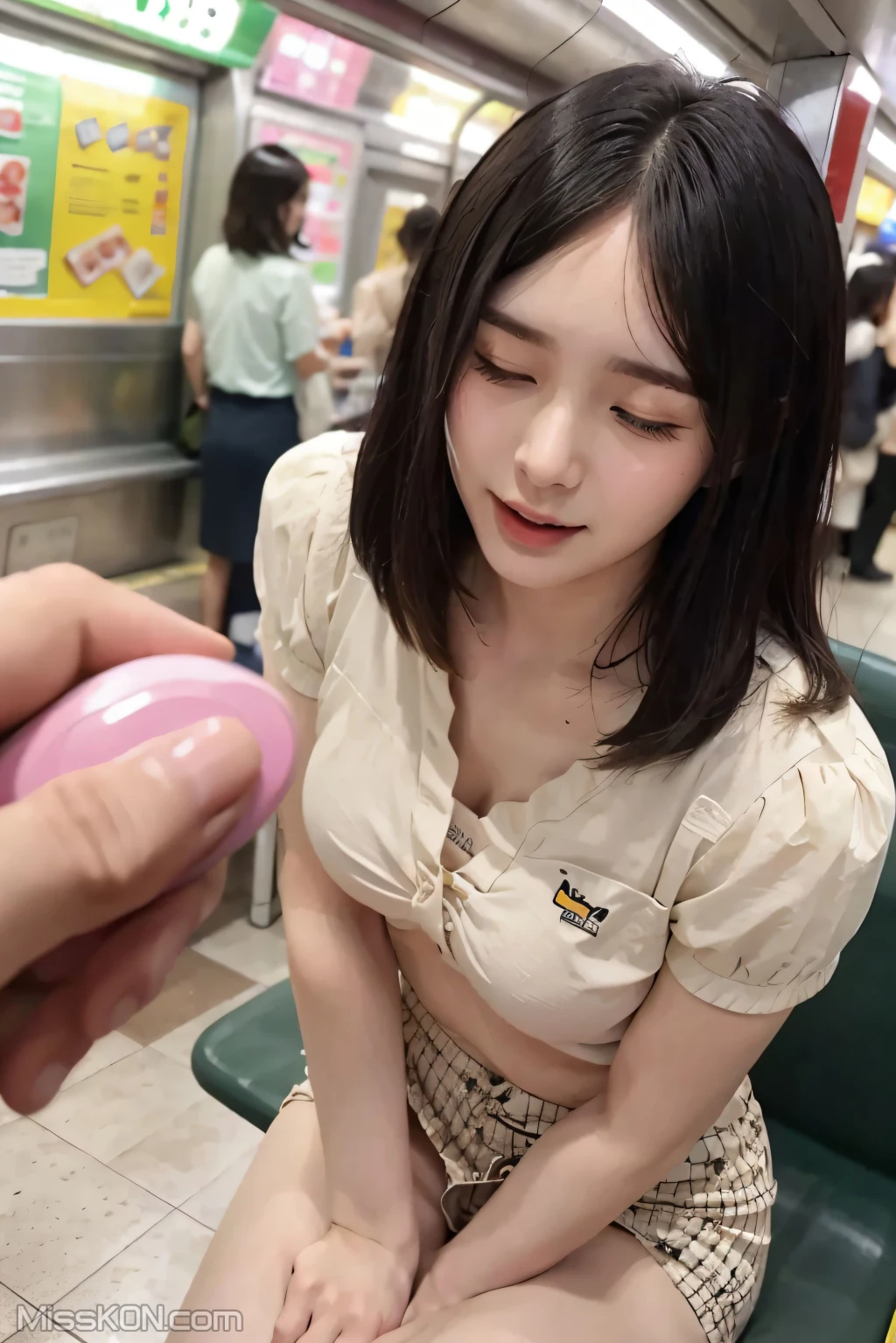 [AI Generated] 清纯唯美系列 地铁里的跳蛋 (108 photos)