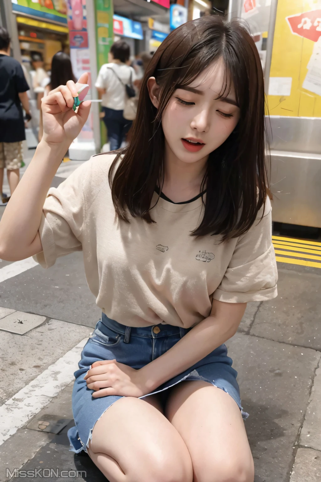 [AI Generated] 清纯唯美系列 地铁里的跳蛋 (108 photos)