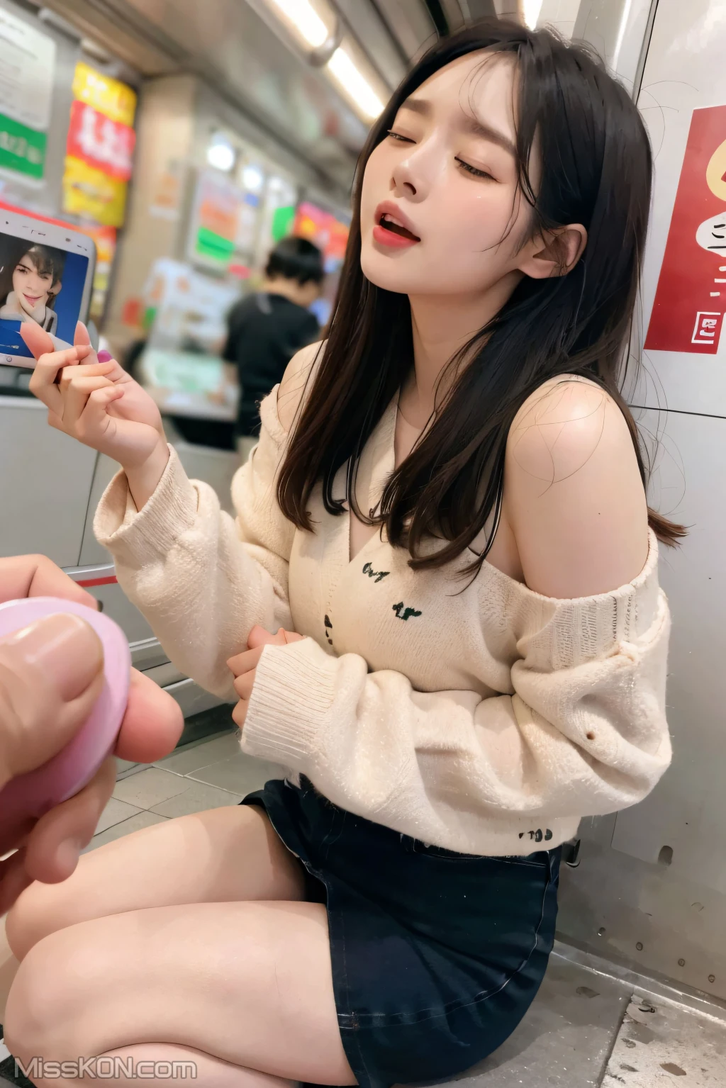 [AI Generated] 清纯唯美系列 地铁里的跳蛋 (108 photos)