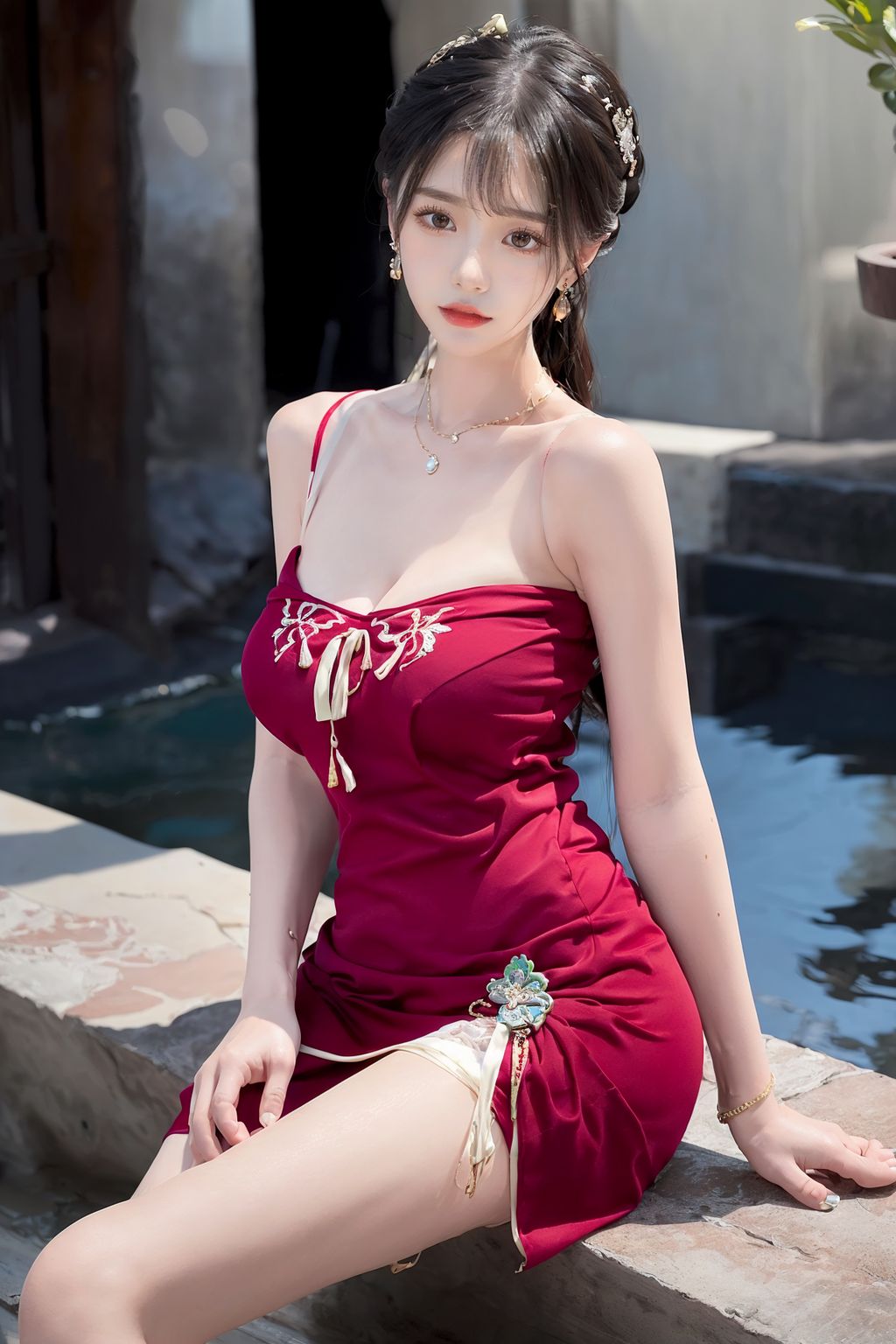 [AI Generated] kaiysx: Camisole Dress (89 photos)