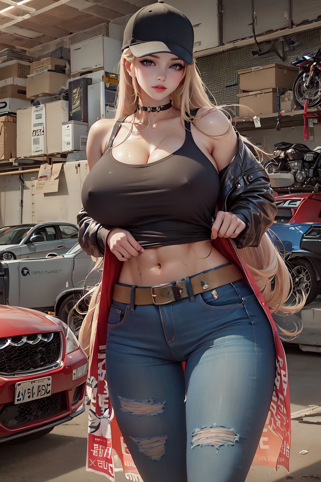 [AI Generated] grandmogi: 性感修理工 (24 photos)