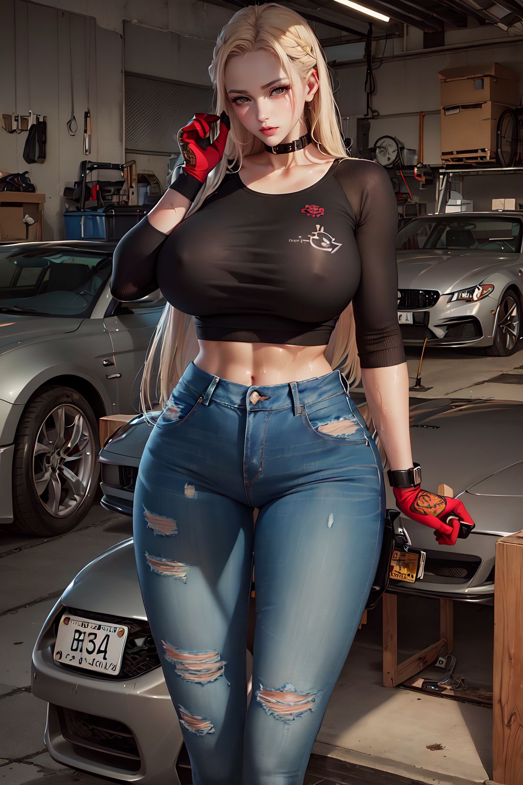 [AI Generated] grandmogi: 性感修理工 (24 photos)