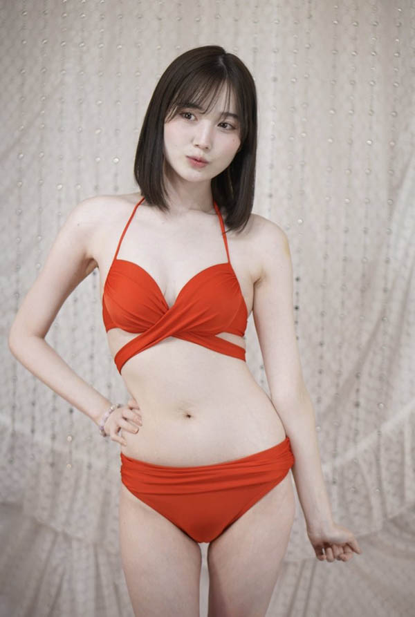 168公分超高挑長腿妹「本田桃」,臉蛋甜又有「超細白美乳」!