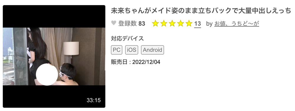 雖然沒有藝名…但她可是FC2的無碼女王啊！