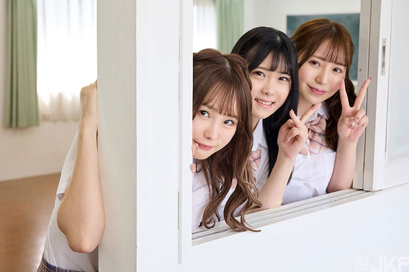 聖白虎學院！ 3位稚嫩美少女用「無毛下體」熱烈磨蹭我...