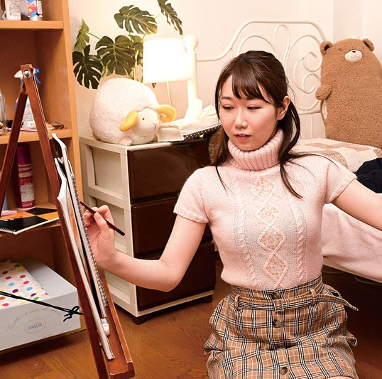 美術系女大學生「市川愛茉莉」全裸人體素描模特兒竟求助爸爸？ ！