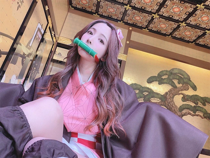 「三上悠亞」新COS祢豆子辣照,網瘋狂敲碗:想看沒穿衣版的!