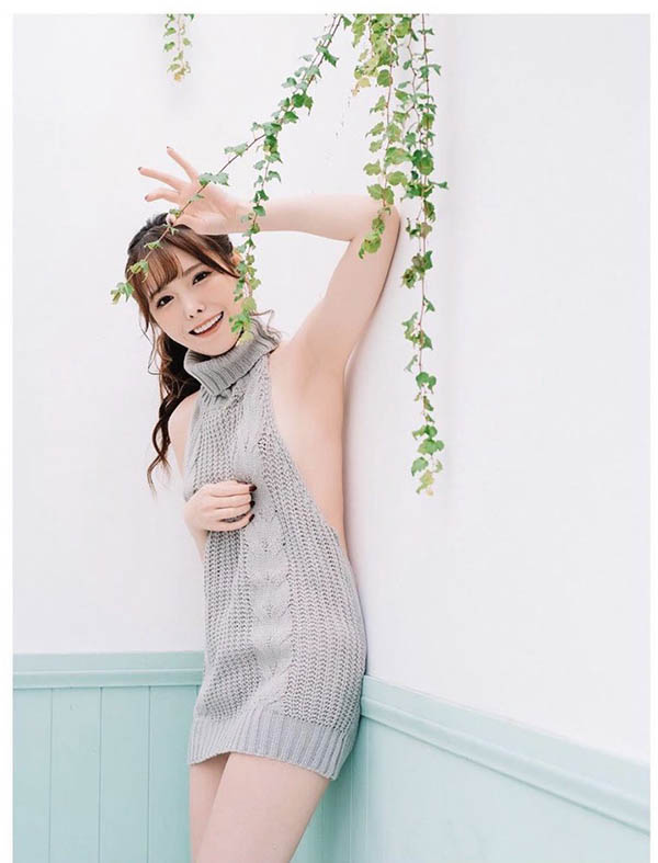 沒修圖的橋本ありな長這樣！然後她快不用買菜了！