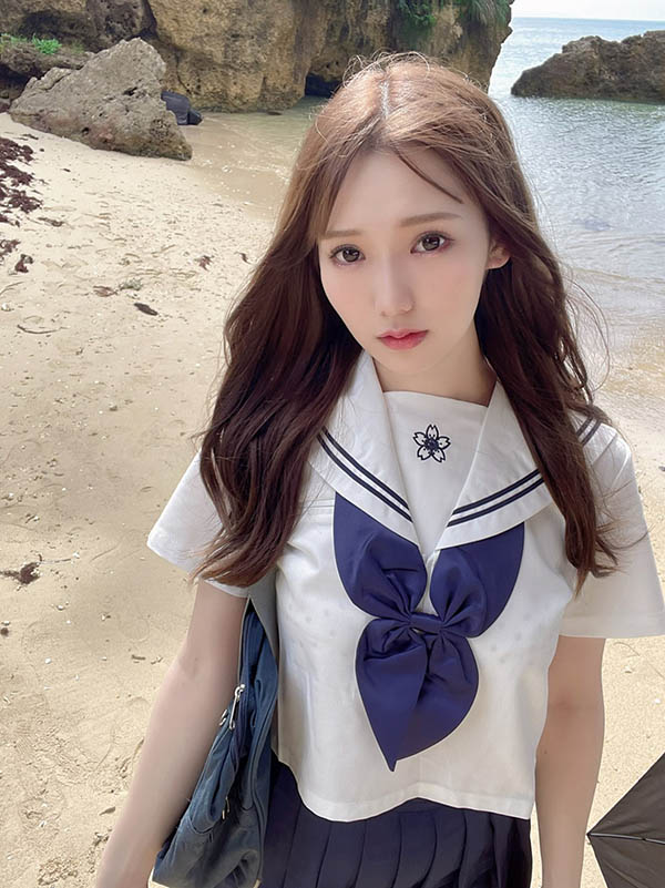 巨乳學生「はやのうた」沒穿胸罩大奶誘惑，老師瞬間沒了理性只好瘋狂做愛了！