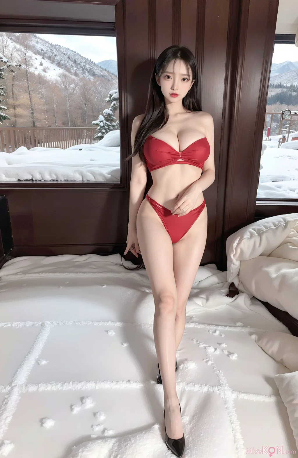 [AI Generated] 拟实画风 Vol.223: Pantyhose &amp; Snow (174 photos)