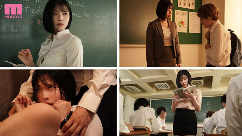 熱血教師「石原希望」遭不良學生侵犯輪流中出竟屈辱高潮