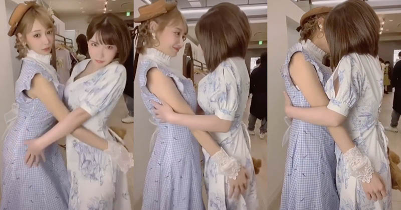 「深田詠美」合體「明日花綺羅」！ 「F罩杯」抱著相撞太吸睛，秒破百萬人觀看！