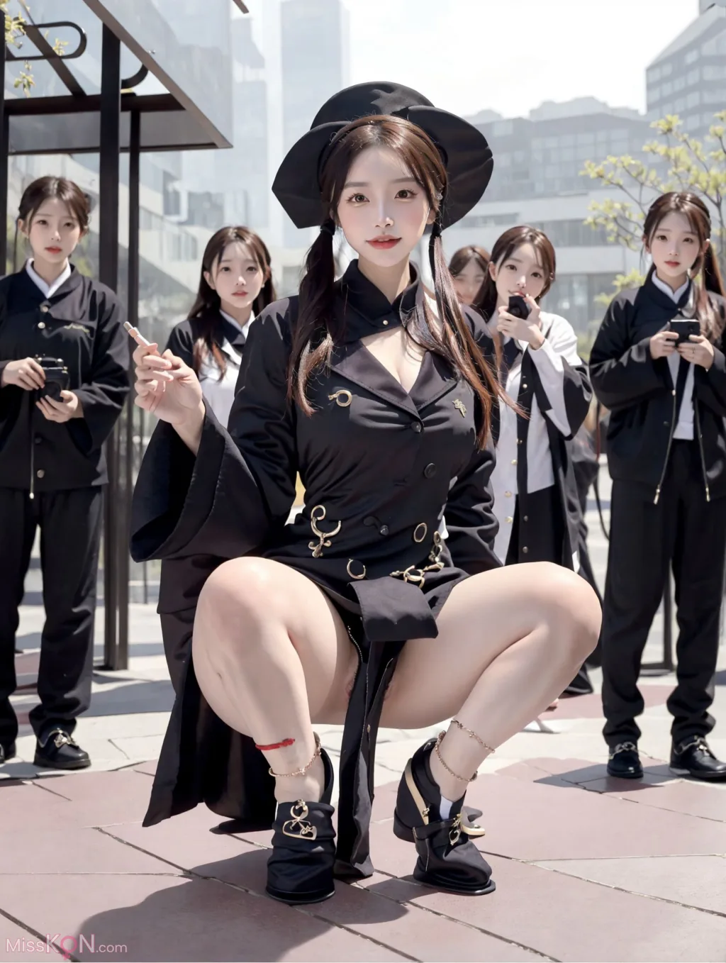 [AI Generated] 拟实画风 Vol.228: Hu Tao &amp; Gen Shin (128 photos)