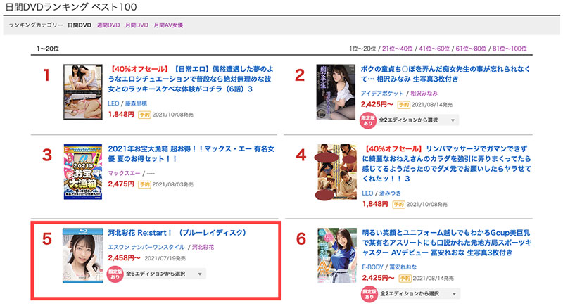 回歸的第二支作品！舌尖上的媚藥、河北彩花變更色了！