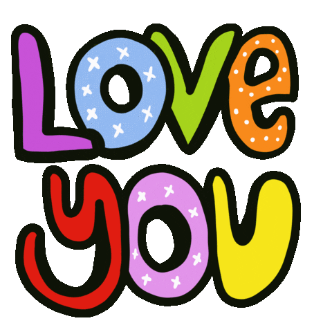 I Love You Text Sticker by Jelene - Find & Share on GIPHY