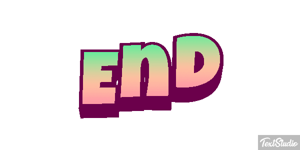 End Word Animated GIF Logo Designs