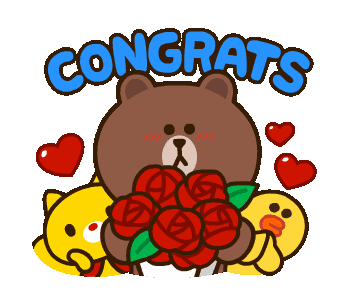 LINE Official Stickers - LINE FRIENDS & HELLO KITTY Vol. 2 Example with GIF Animation