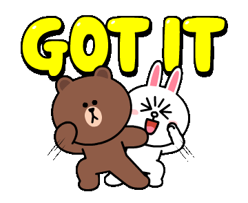 LINE Official Stickers - BROWN & FRIENDS Intense Stickers Example with GIF Animation